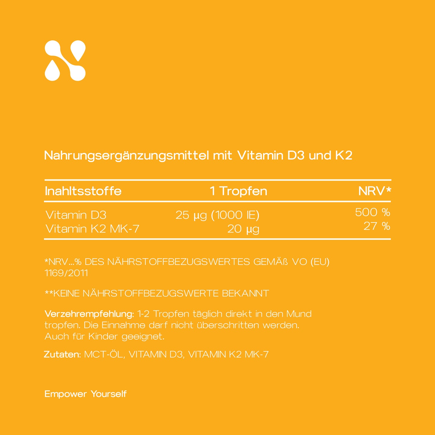 Vitamin D3 + K2