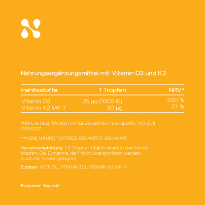 Vitamin D3 + K2
